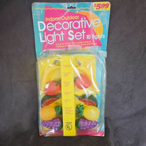 Vintage fruit string lights - string,